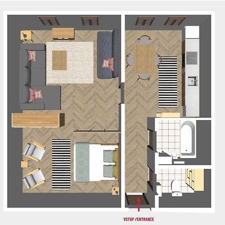 Apartman Pod Valdickou Branou ยีชิน ภายนอก รูปภาพ